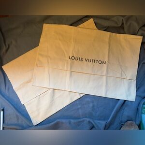 SET 2 large Louis Vuitton LV dust bags dustbags